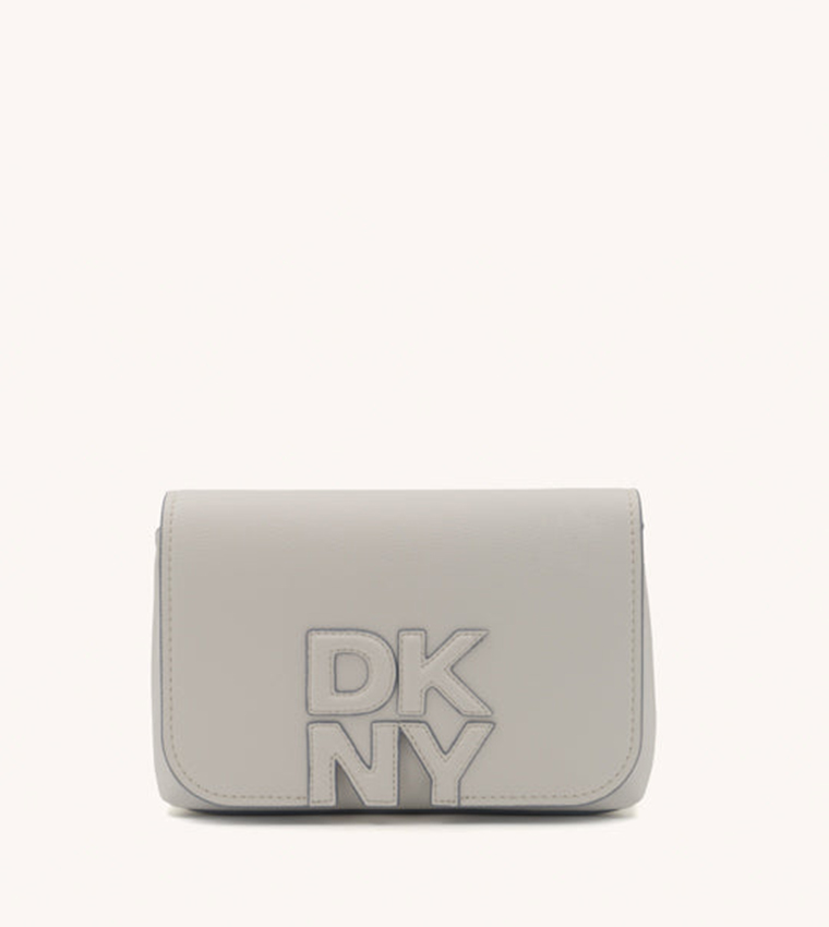 NICOLE Logo Appliqued Flap Crossbody Bag