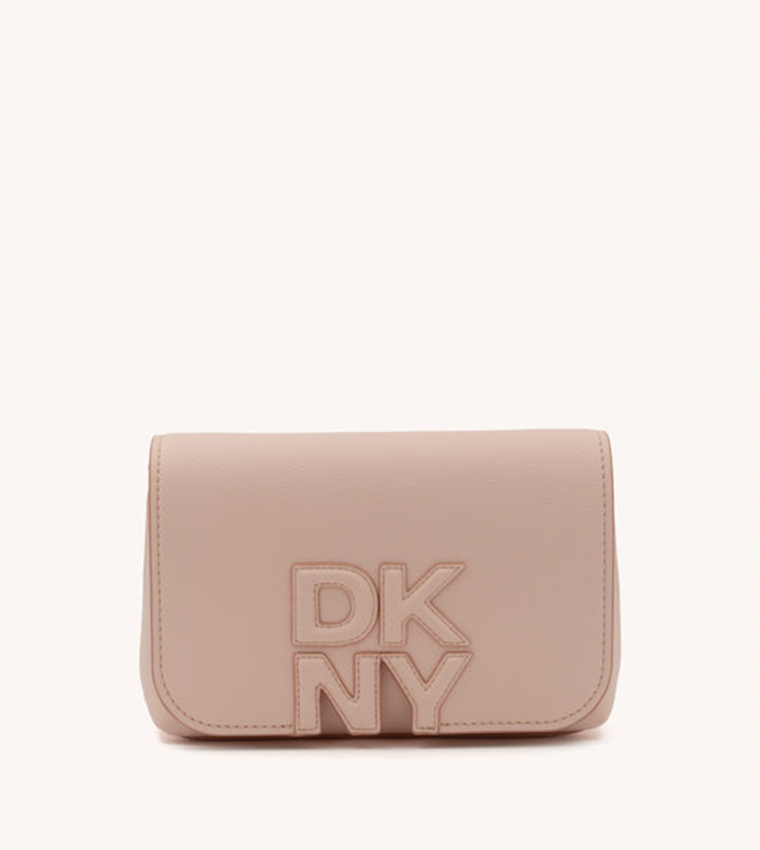 NICOLE Logo Appliqued Flap Crossbody Bag