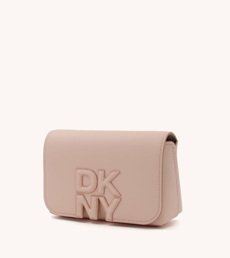 NICOLE Logo Appliqued Flap Crossbody Bag