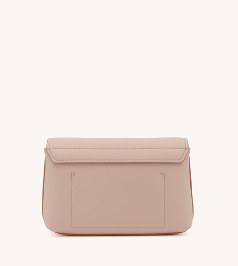 NICOLE Logo Appliqued Flap Crossbody Bag