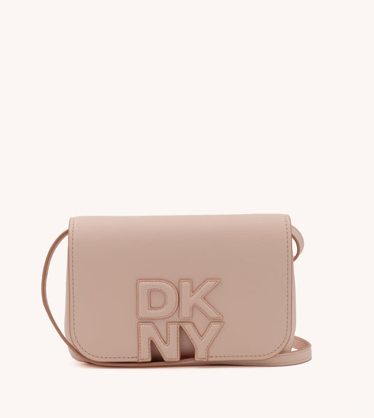 NICOLE Logo Appliqued Flap Crossbody Bag