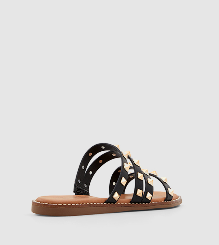 RADD Studded Strappy Flat Sandals