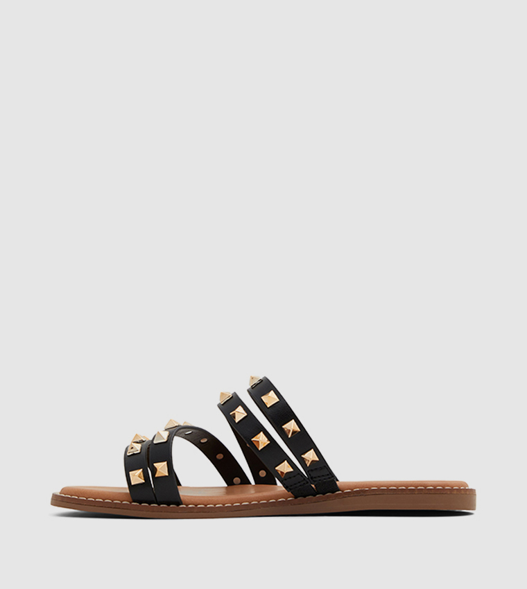 RADD Studded Strappy Flat Sandals