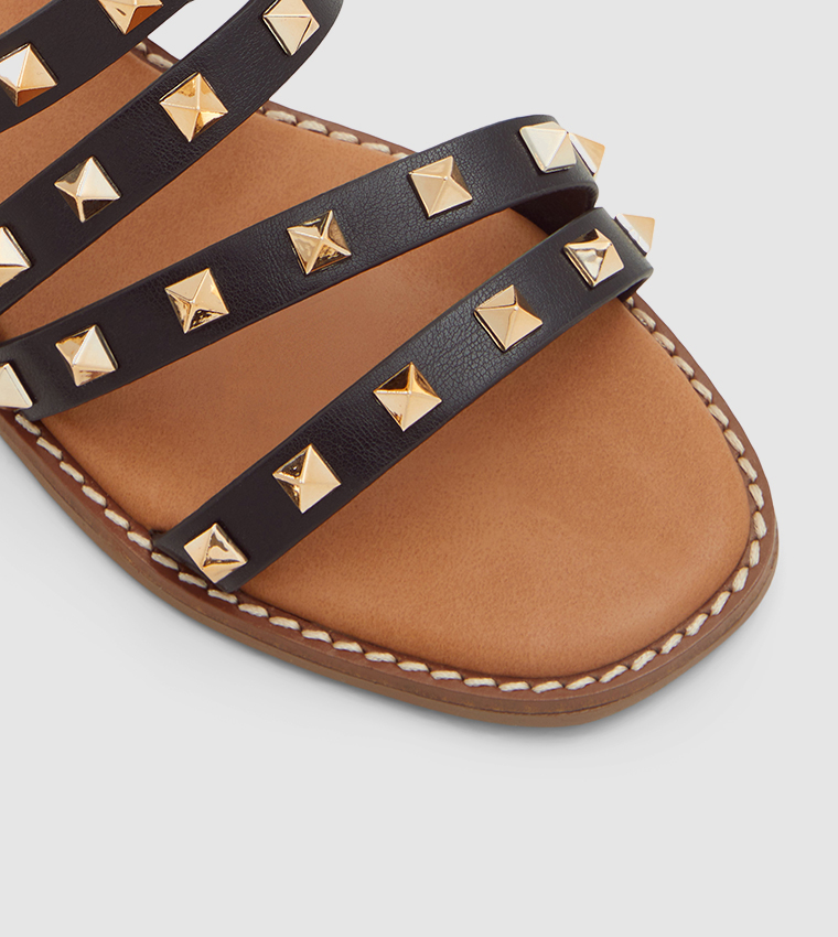 RADD Studded Strappy Flat Sandals