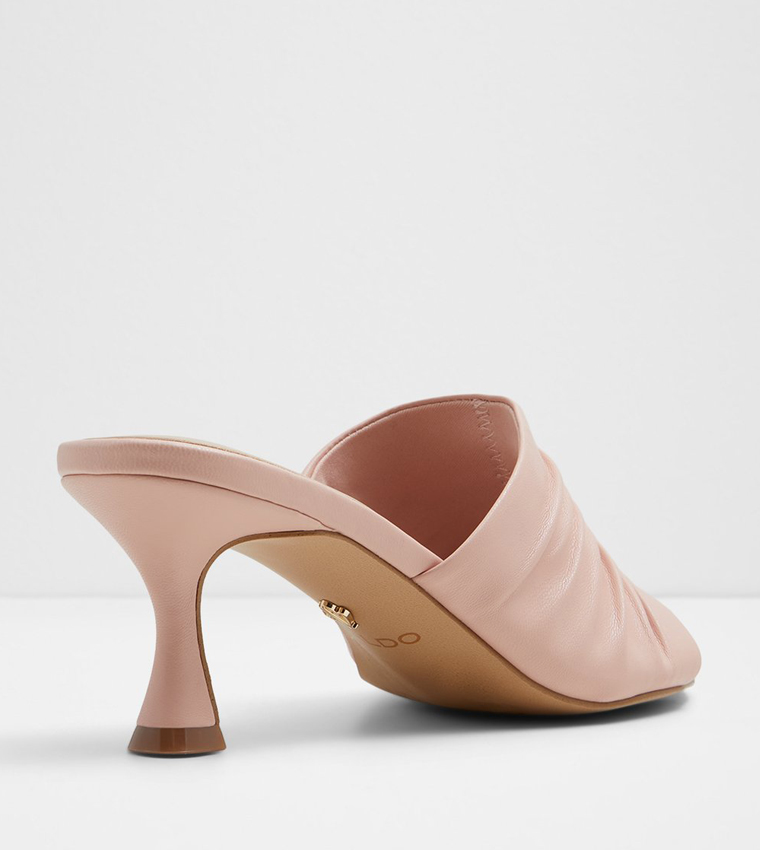 RANOBANTAR Ruched Heeled Mules 