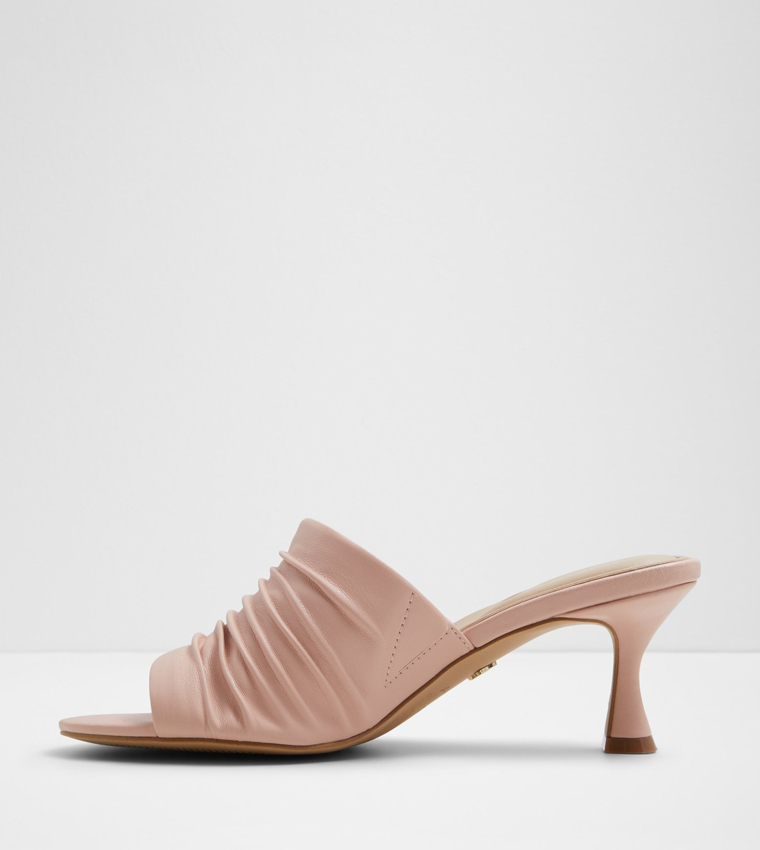 RANOBANTAR Ruched Heeled Mules 