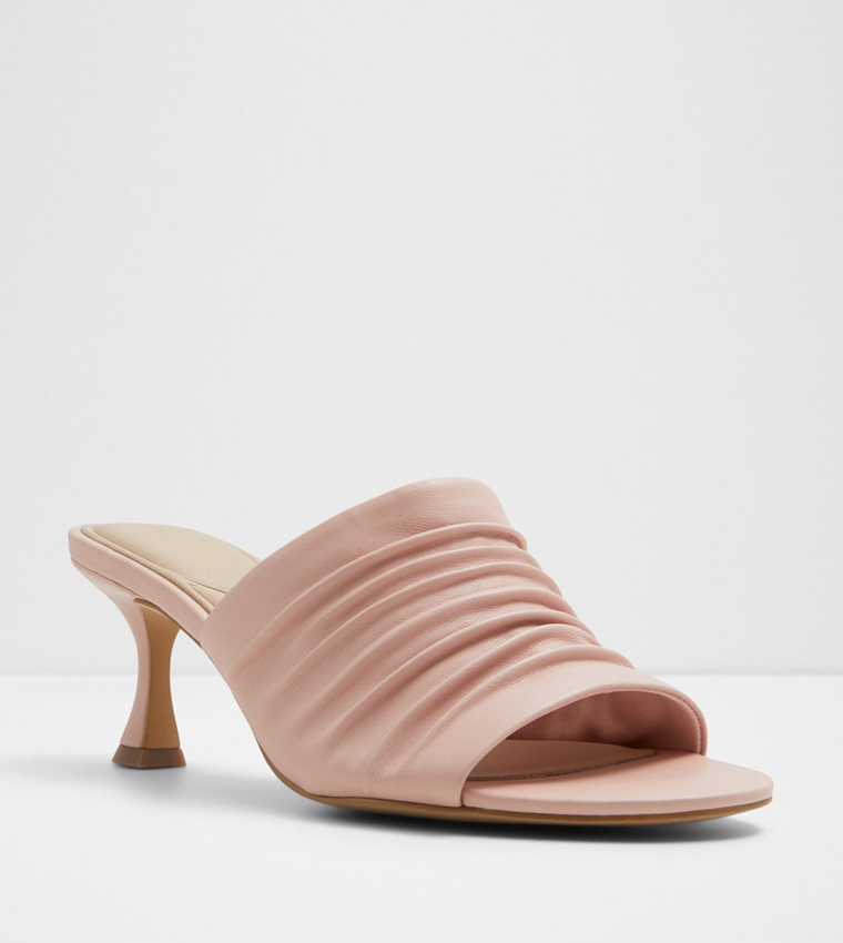 RANOBANTAR Ruched Heeled Mules 