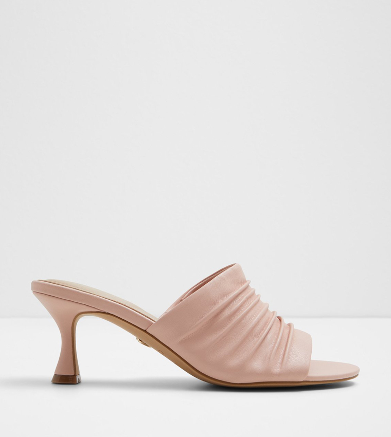 RANOBANTAR Ruched Heeled Mules 