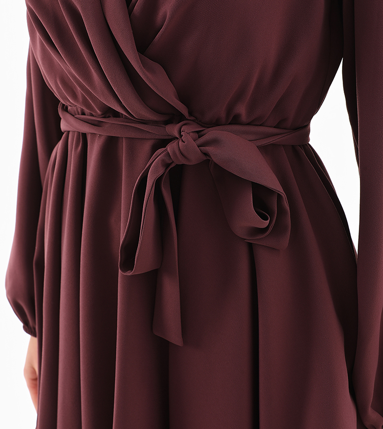 Solid Balloon Sleeves Co-Ord Set