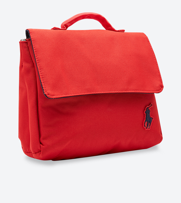 Front Flap Velcro Closure Lunch Bag - Red RAS10118A-RED