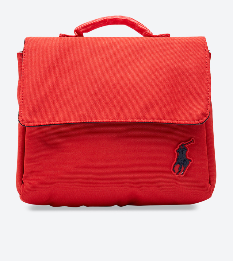 Front Flap Velcro Closure Lunch Bag - Red RAS10118A-RED