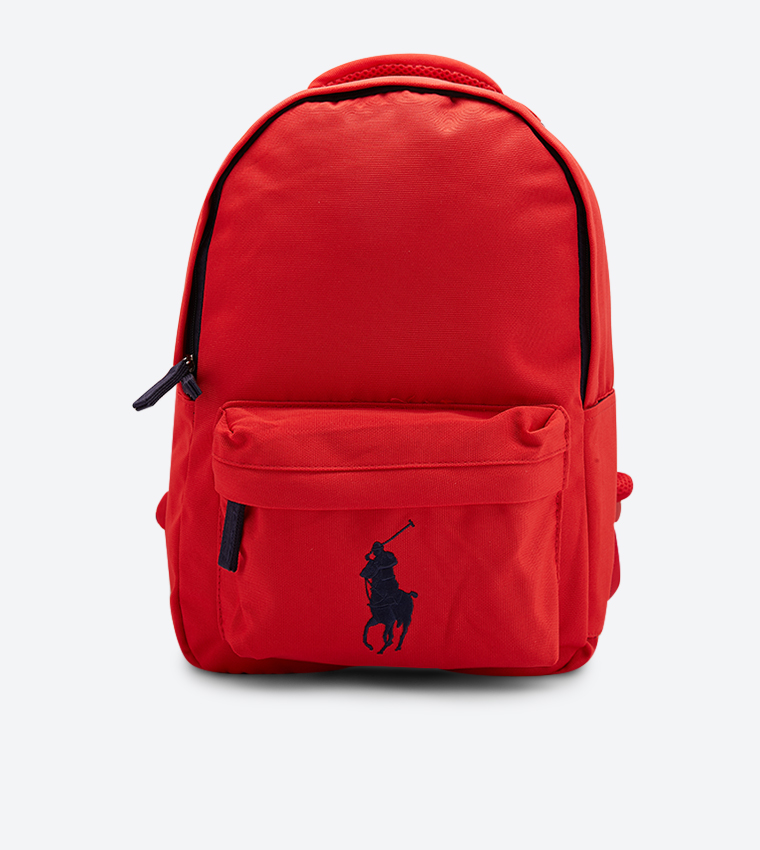 Red polo sales backpack