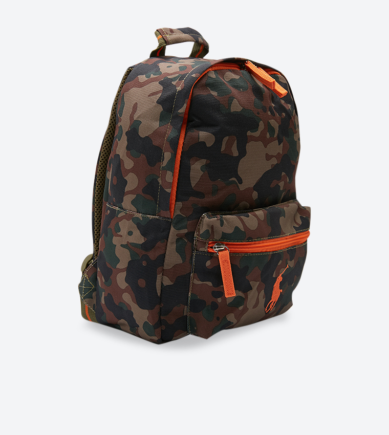 Top Zip Closure Front Pocket Details Backpack - Multi RAS10134A-MULTI