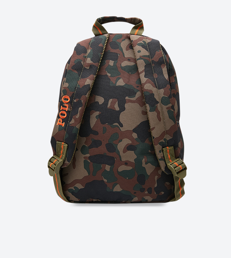 Top Zip Closure Front Pocket Details Backpack - Multi RAS10134A-MULTI