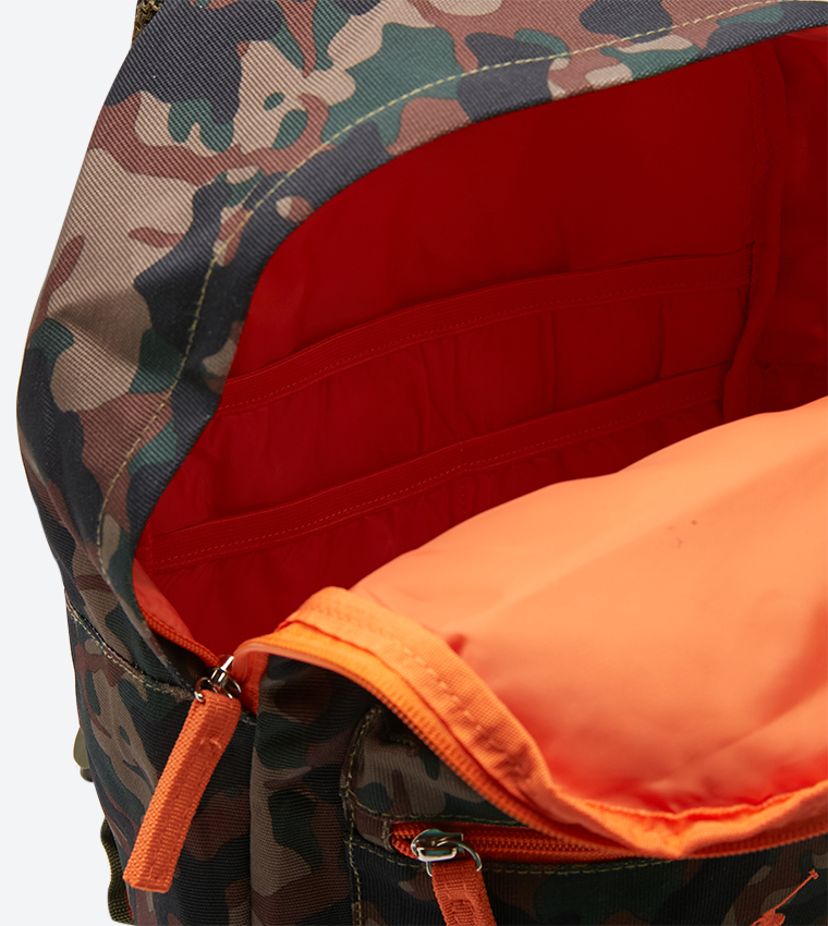 Top Zip Closure Front Pocket Details Backpack - Multi RAS10134A-MULTI