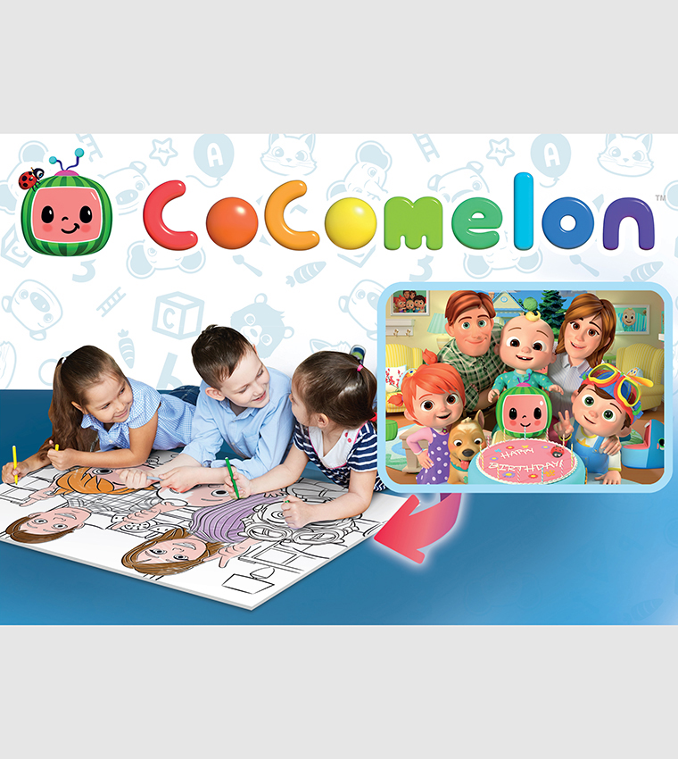 Puzzle Cocomelon 24 maxi pieces coloring book, 1 - 39 pieces