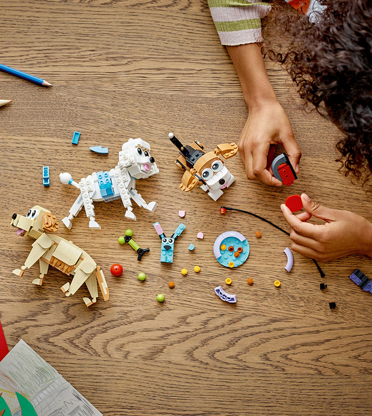 Adorable Dogs DIY Lego Set