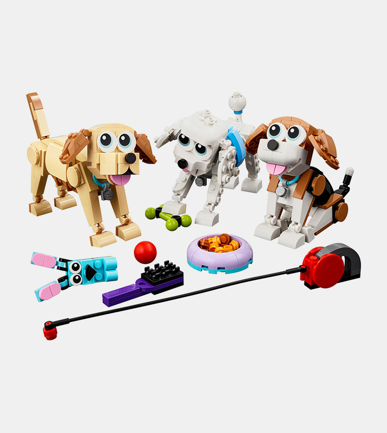 Adorable Dogs DIY Lego Set