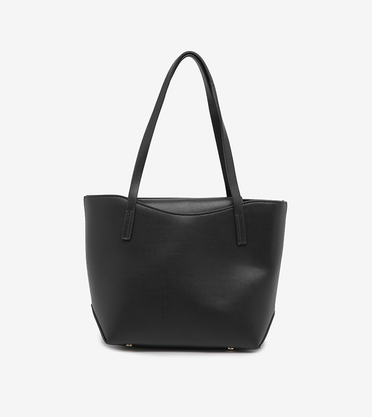 Handbag Rbt Buy R&B Hand Bag With Detachable Strap And Zip Closure In Black ...