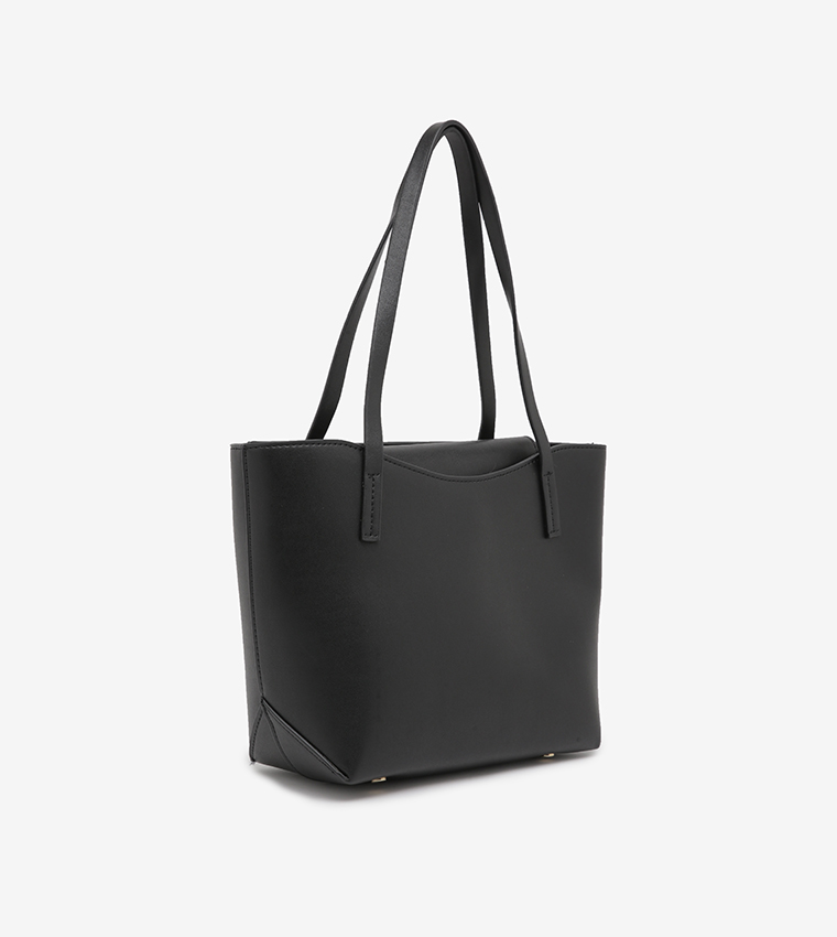Handbag Rbt Buy R&B Hand Bag With Detachable Strap And Zip Closure In Black ...