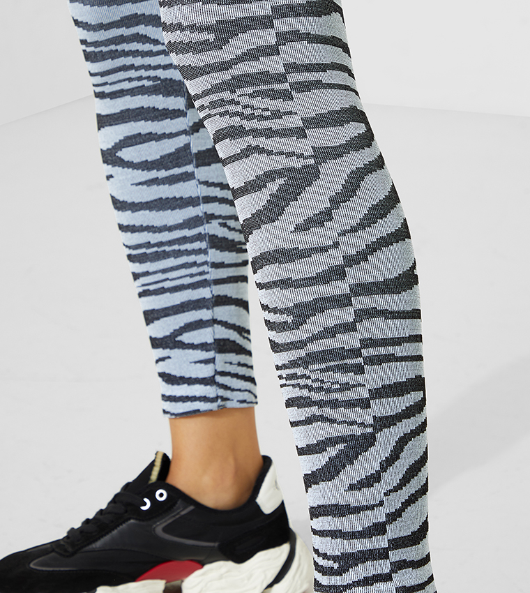 Leopard Zebra Print Men's Leggings