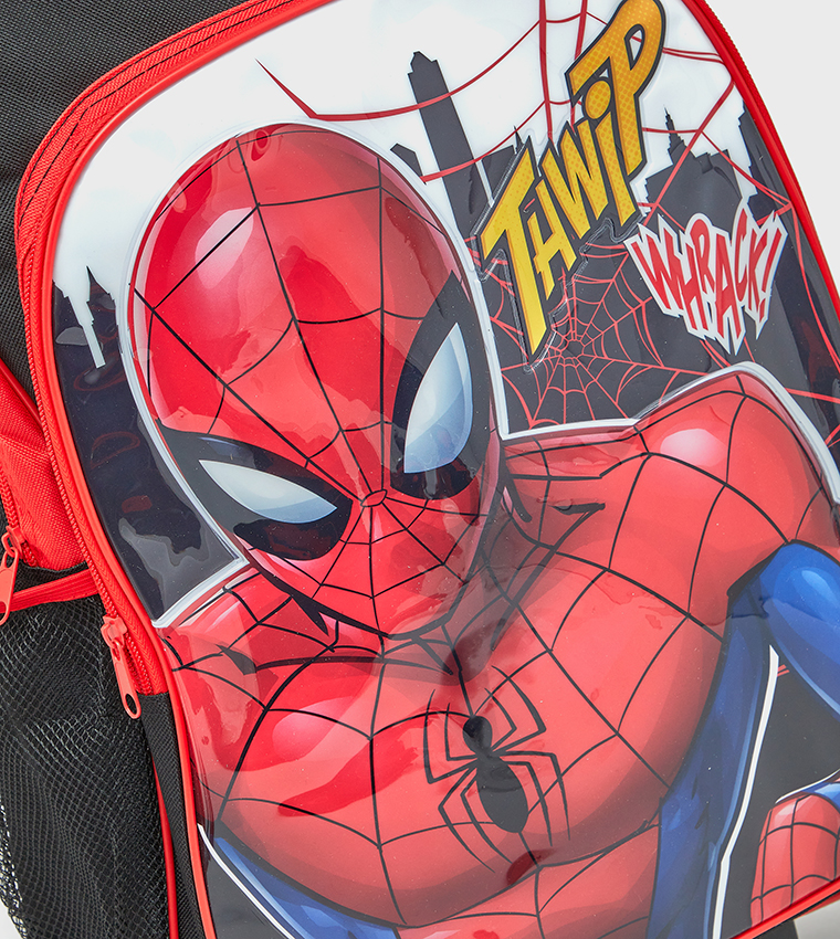 Buy R&B Spider Man Print Trolley Backpack Set In Multiple Colors ...