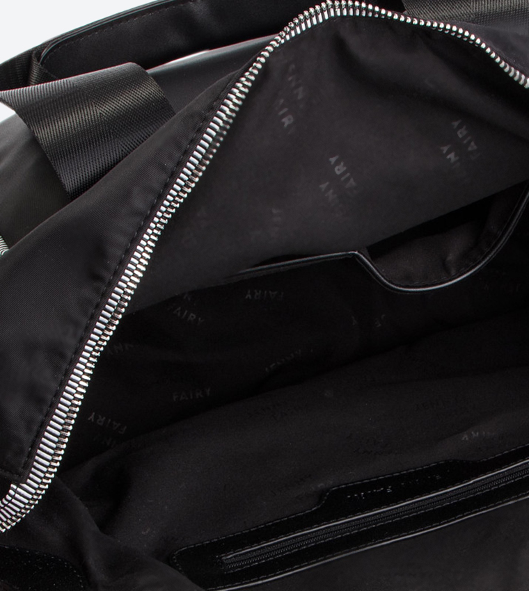 Buy Jenny Fairy CCC Top Handles Zip Closure Tote Bag Black RC16236 In