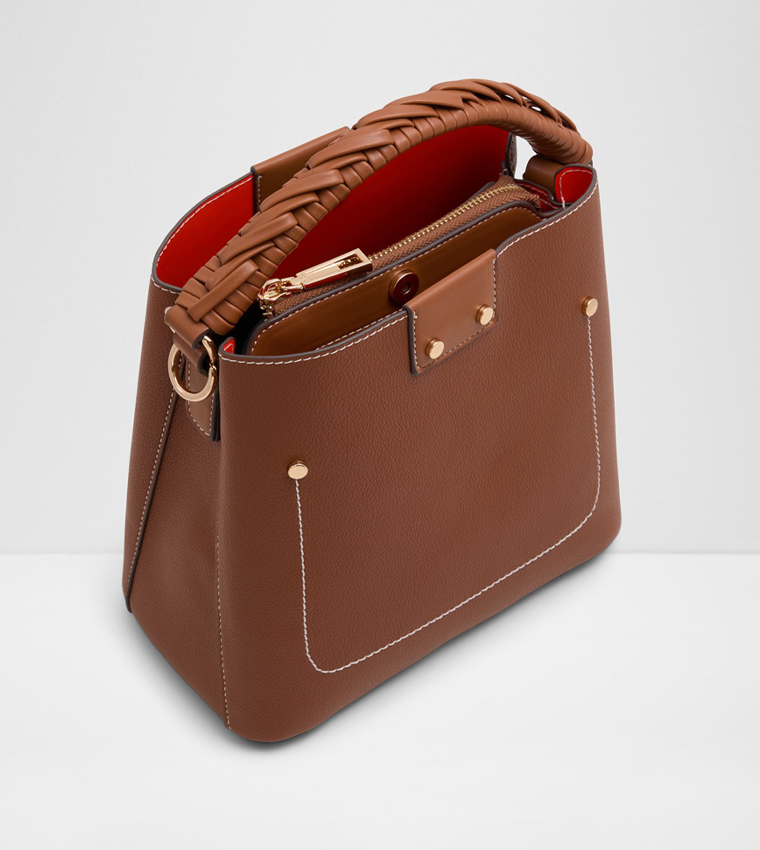 REBEKIA Textured Top Handle Bag