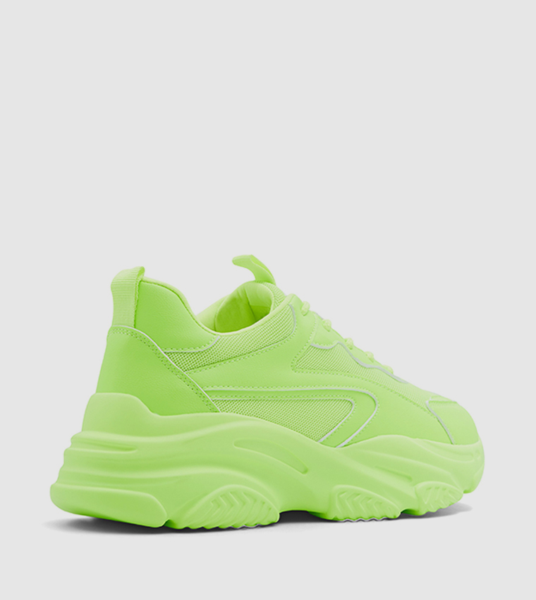 REFRESH Over Panelled Lace Up Low Top Sneakers