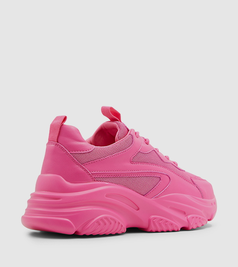 REFRESH Over Panelled Lace Up Low Top Sneakers