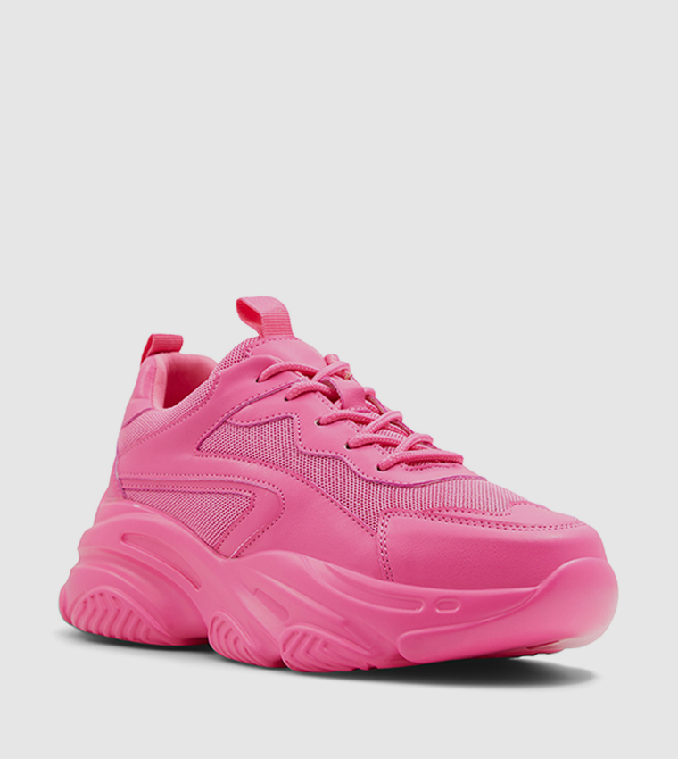 REFRESH Over Panelled Lace Up Low Top Sneakers