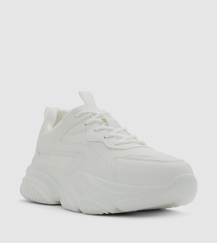 REFRESH Over Panelled Lace Up Low Top Sneakers