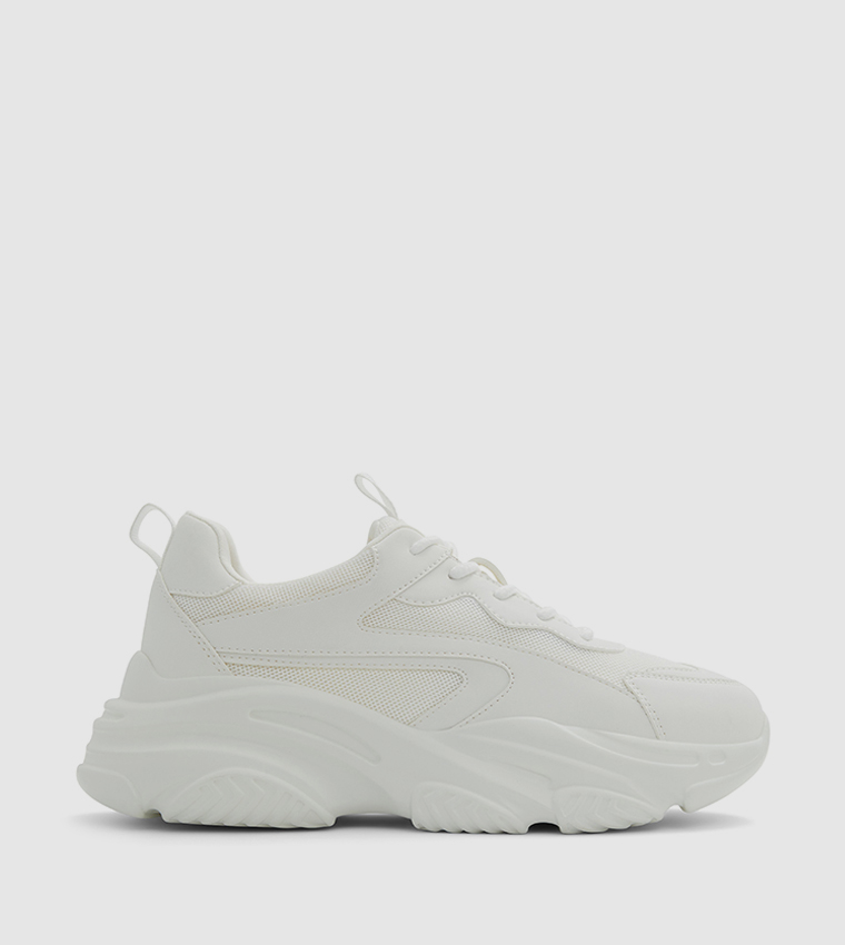 REFRESH Over Panelled Lace Up Low Top Sneakers