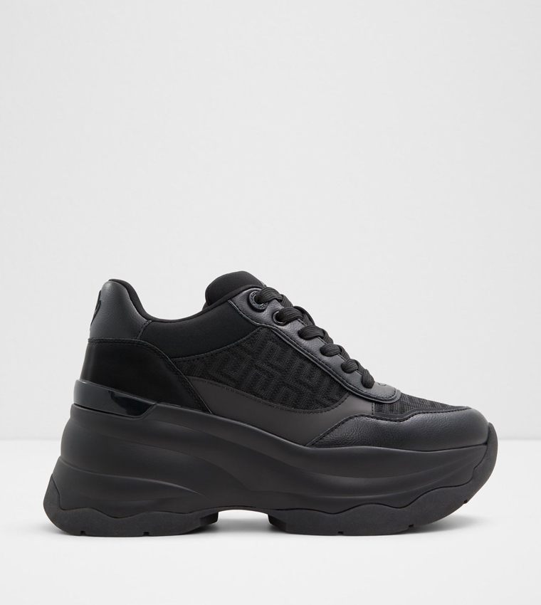 Chunky platform trainers black deals
