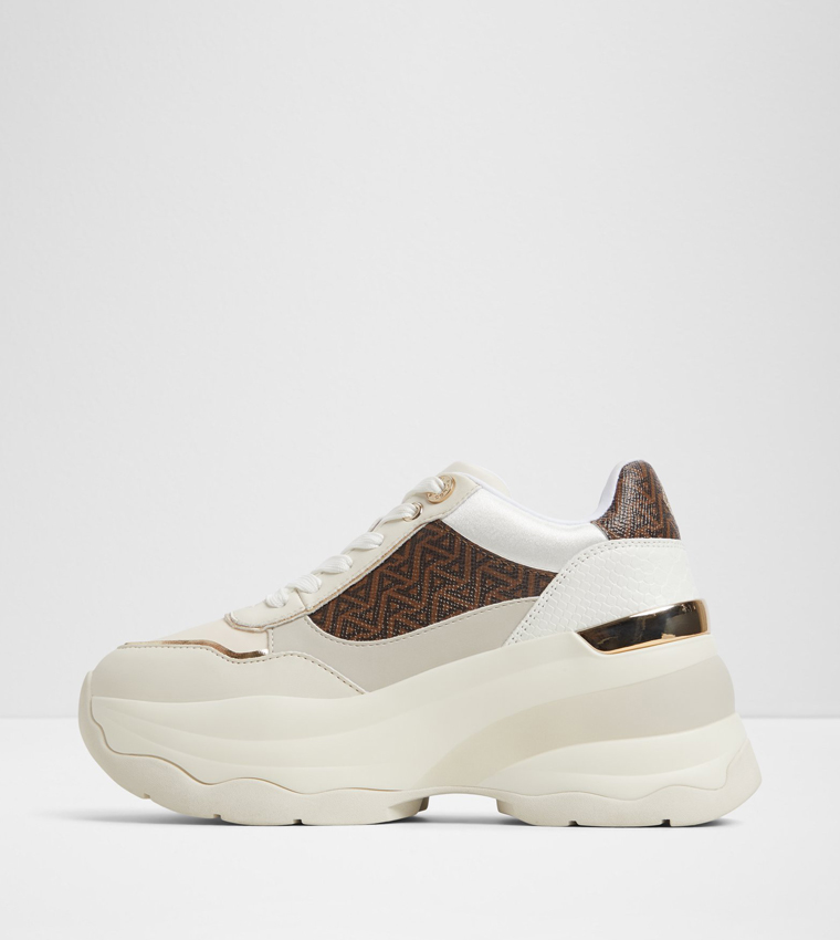 REXSON Color Block Wedge Sneakers