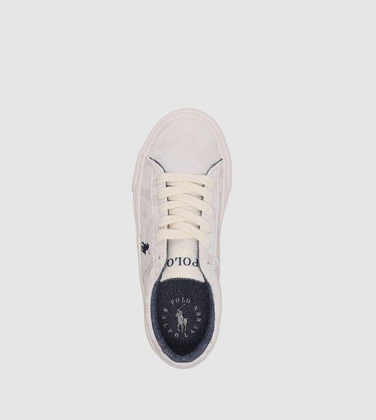 Buy Polo Ralph Lauren SAYER Junior Low Top Sneakers In Cream