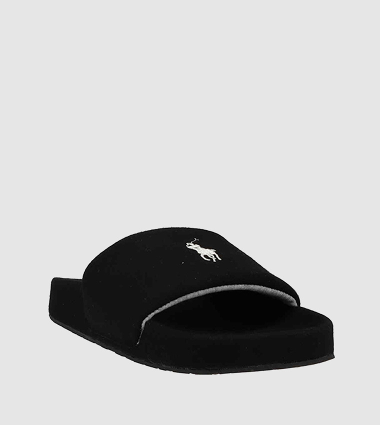 ralph lauren slippers black