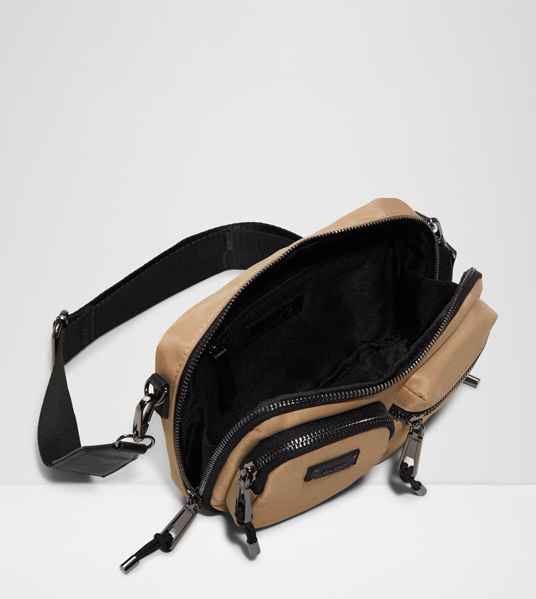 RHERIF Logo Detail Zippered Crossbody Bag