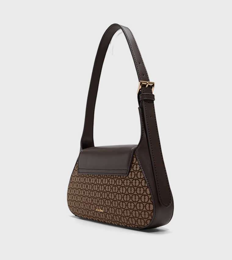 RHIANON Patterned Snap Closure Shoulder Bag