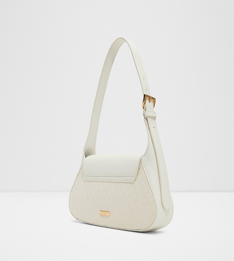 RHIANON Metal Accent Flap Shoulder Bag