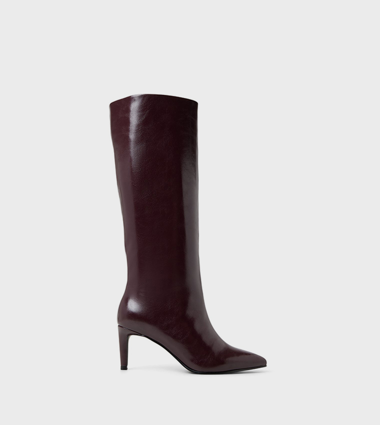 RHODDE Knee High Heeled Boots