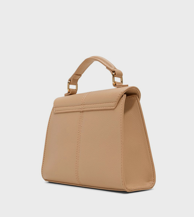 RIILEYY Textured Twist Lock Top Handle Bag