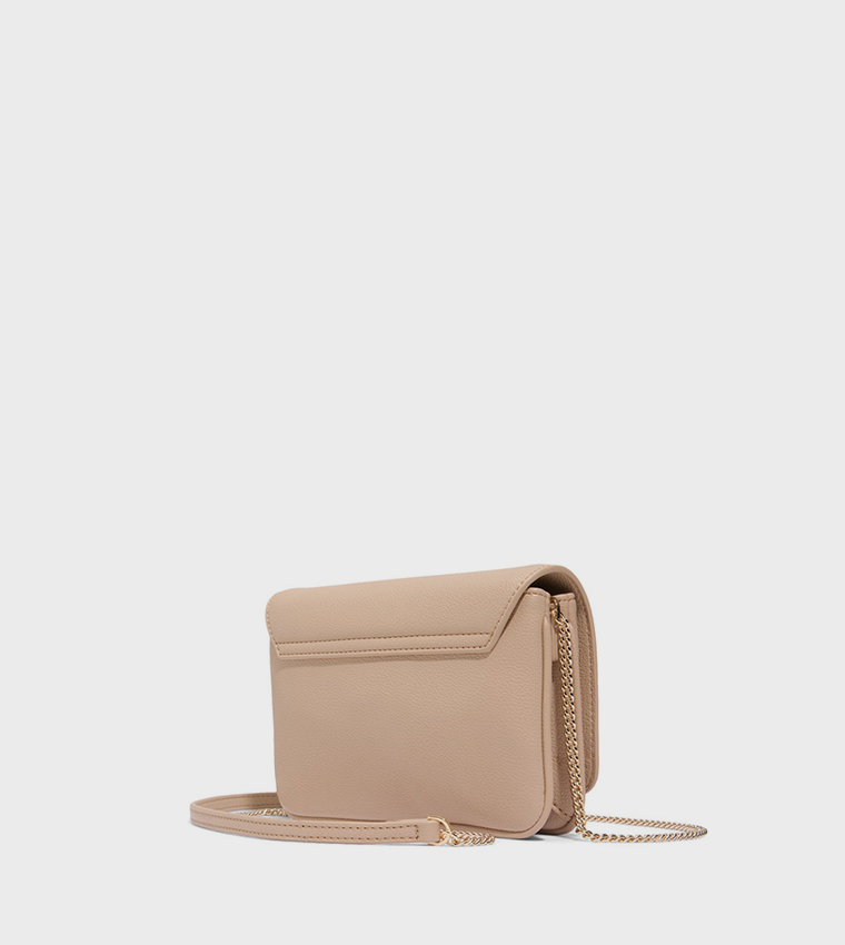 RIVERLY Textured Flap Crossbody Bag