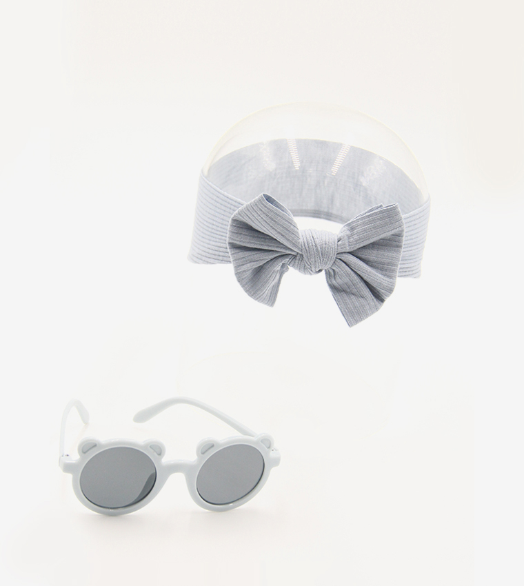 ANA Sunglasses and Bow Headband Set