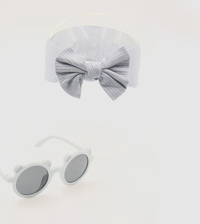 ANA Sunglasses and Bow Headband Set