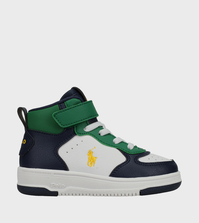MASTERS COURT PS Color Block Velcro High Top Sneakers