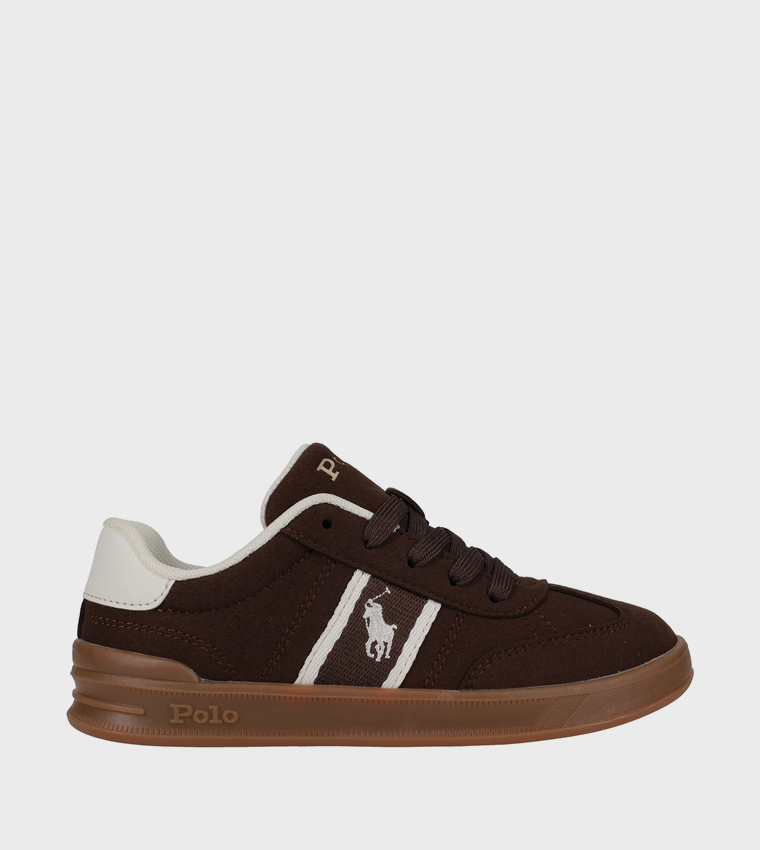 HERITAGE COURT III T-TOE Contrast Trim Logo Detail Sneakers