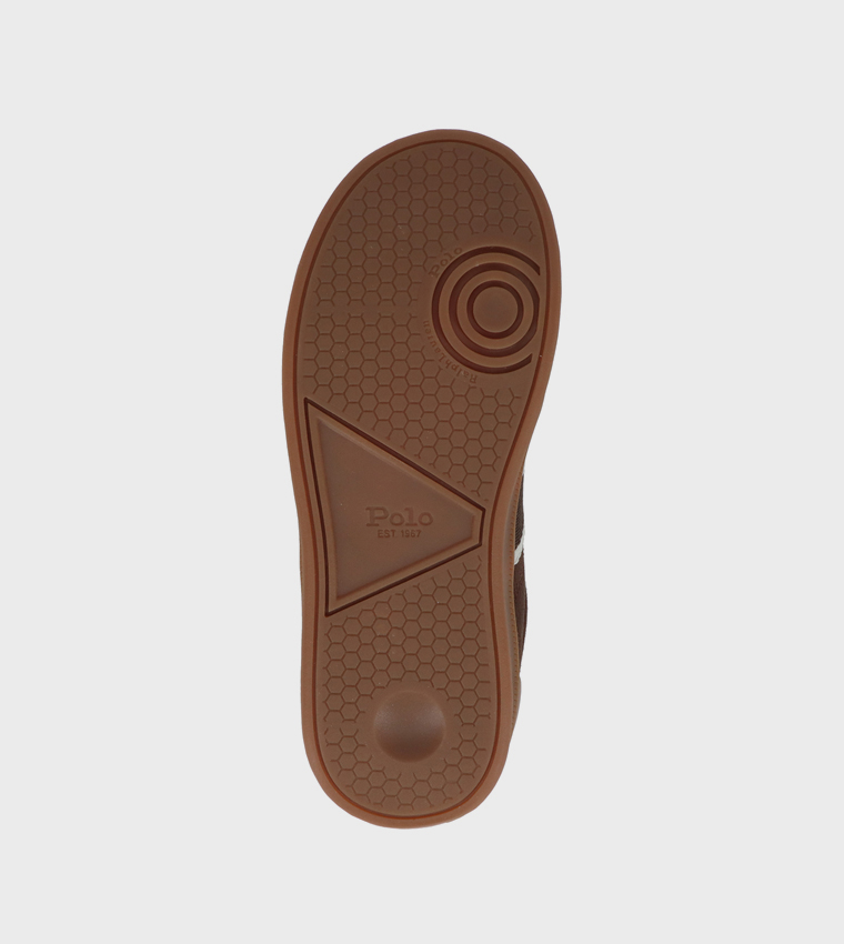 HERITAGE COURT III T-TOE Contrast Trim Logo Detail Sneakers