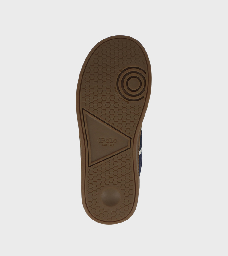 HERITAGE COURT III T-TOE Contrast Trim Logo Detail Sneakers