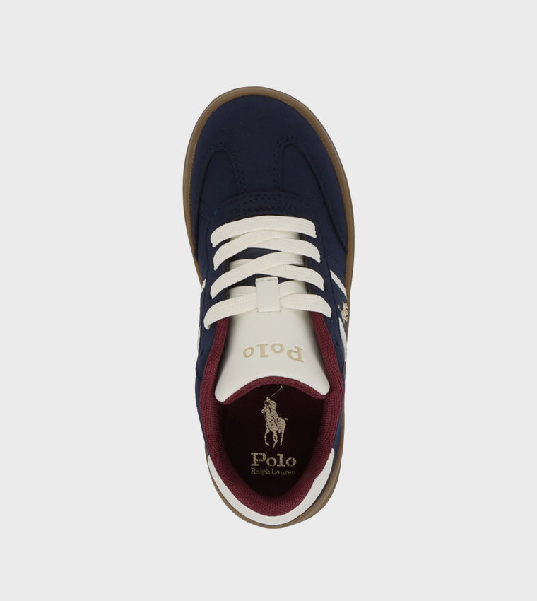 HERITAGE COURT III T-TOE Contrast Trim Logo Detail Sneakers